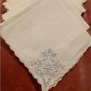 Vintage linen cocktail napkins 12 in all